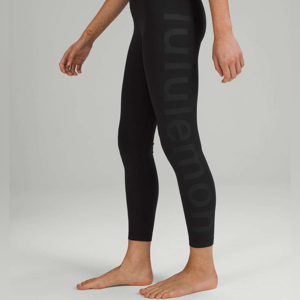 Lululemon Align High-Rise Pant 25” Graphic Black Size 14 Nulu Yoga Leggings